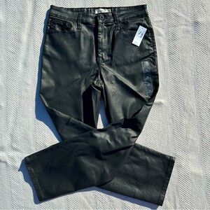 Maurices Black Faux Leather Pants